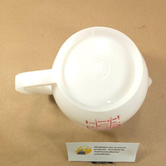 Vintage Tupperware Bundle #1288 Mix-N-Store Pitcher #1200 Strainer Yellow - Picture 5 of 9